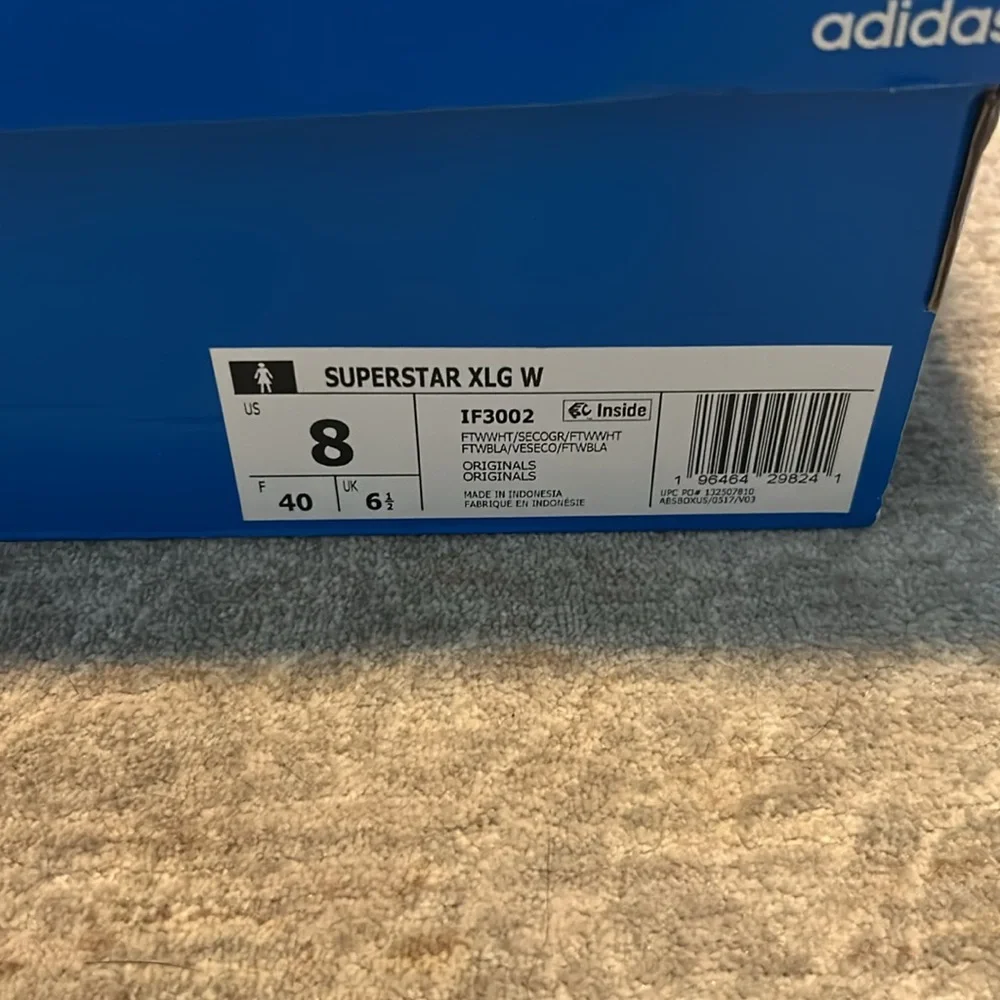 New Adidas Superstar XLG Platform Sneakers - Picture 3 of 8